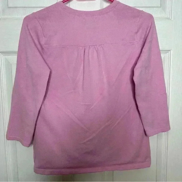 Eddie Bauer Cardigan 3/4 Sleeves  Pink Size Small - Picture 12 of 16